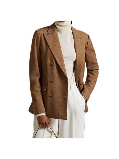 Double-Breasted Herringbone Blazer Polo Ralph Lauren Polo Ralph Lauren | 211973828001TAN HERRINGBONE